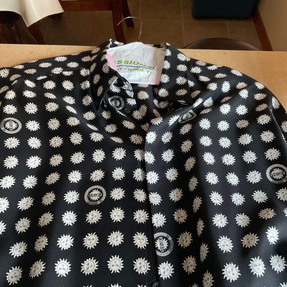 Versace 100% silk MENS shirt…XL